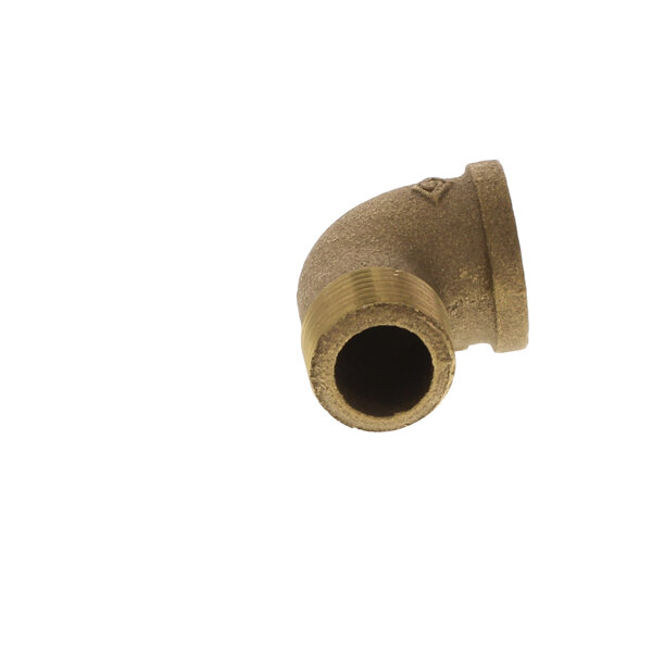 A Legion brass street elbow for a 3/4 inch pipe.