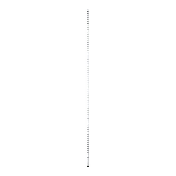A long metal pole with holes.