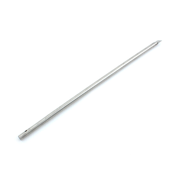 A silver metal stick with a point.