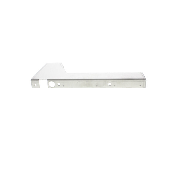 A white metal end cap bracket for a Garland or US Range.