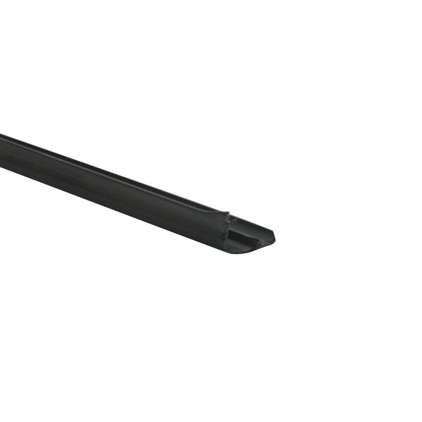 A black rectangular plastic object with a long black metal rod.