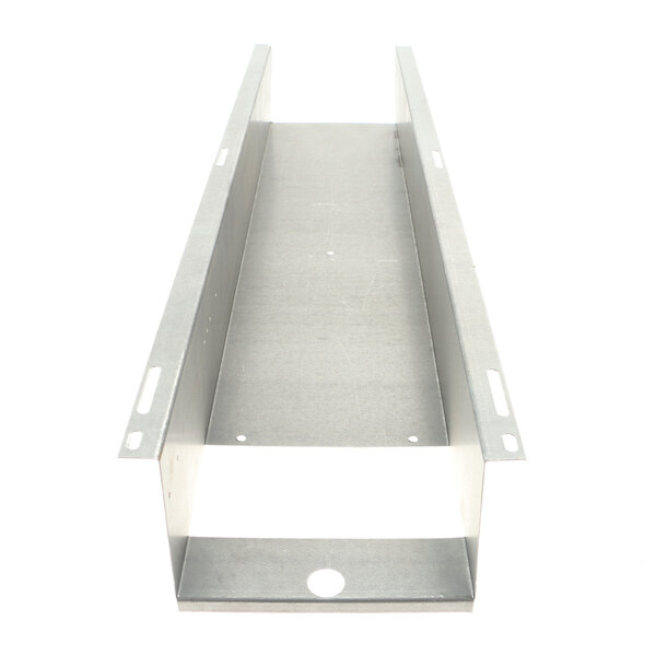 A long rectangular metal plate with holes.