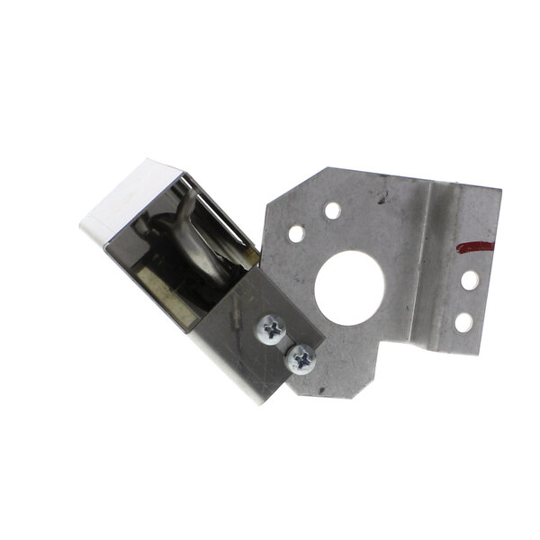 A metal bracket with a hole for a US Range Garland oven.
