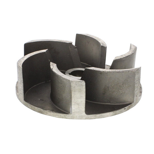 A metal Jackson impeller with a hole in the middle.
