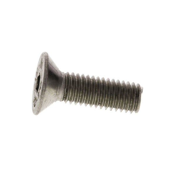 A close-up of a Rational screw.