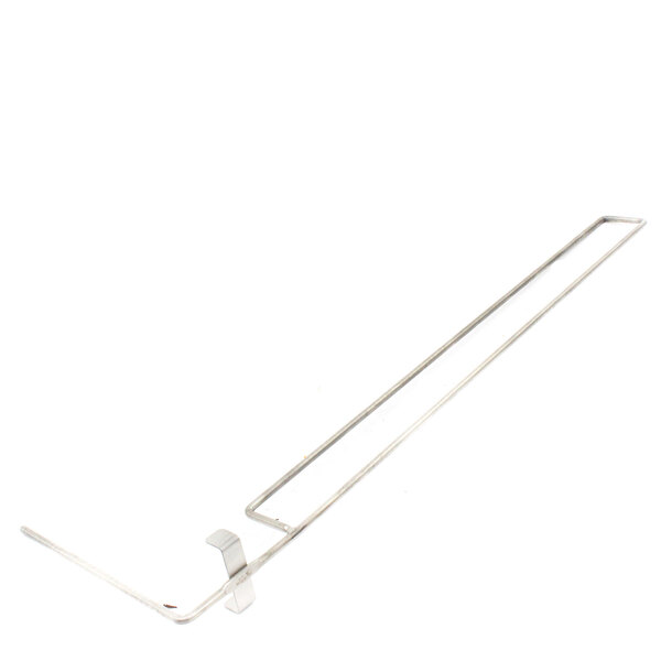 A metal rod with a white background.
