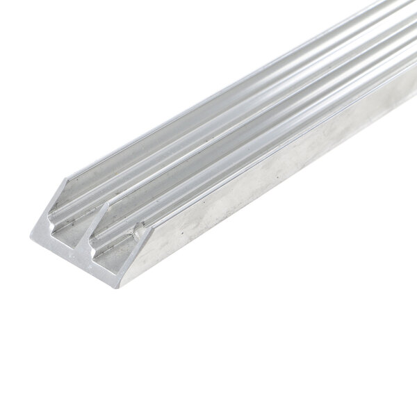 A metal bar with two strips on it.
