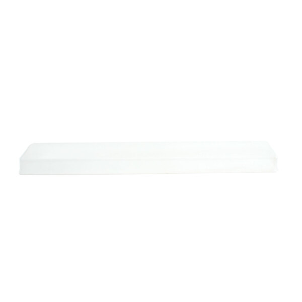 A white rectangular light cover on a white background.