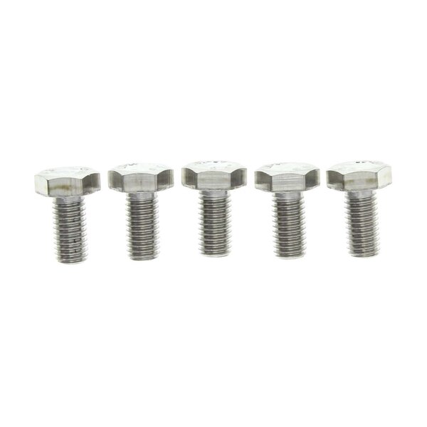 A group of Rational hex nuts on a white background.