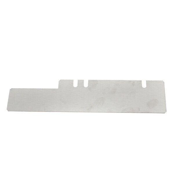 A white rectangular Middleby Marshall metal plate with two holes on it.