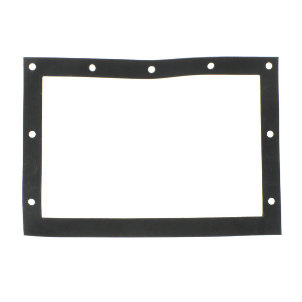 A black rectangular Champion gasket with holes.