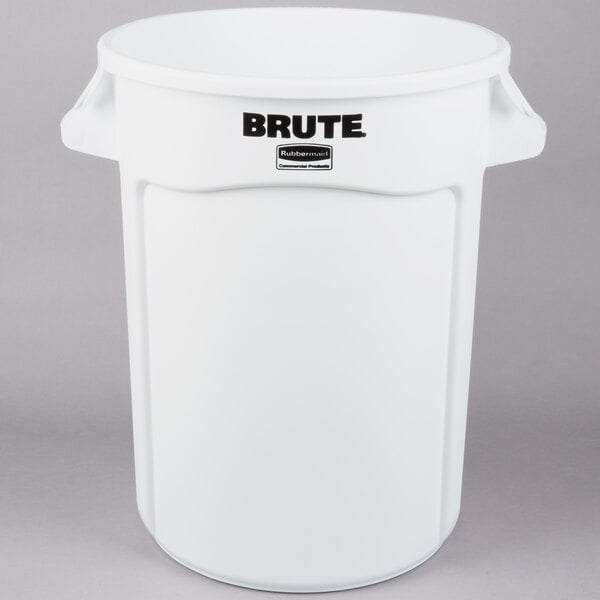 2-Pack Rubbermaid 263100 Brute 32 Gallon Round Trash Can Lid Gray FG263100GRAY 