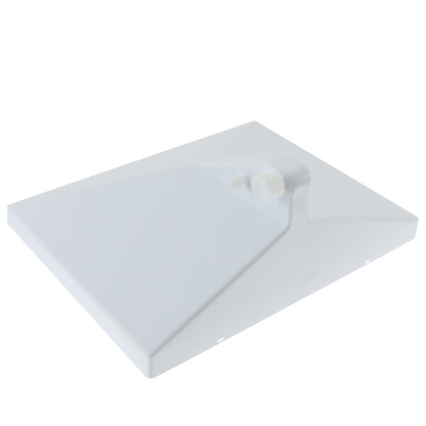 A white plastic box with a white cap on it.