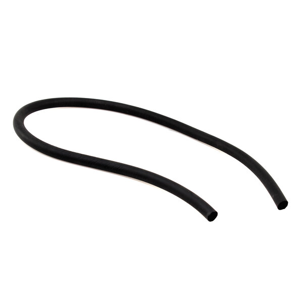 A black rubber sponge cord with black rubber ends.