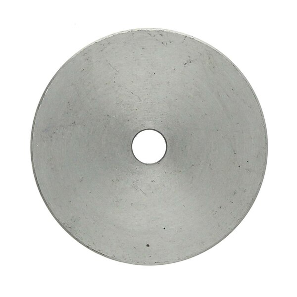 A Southbend metal plate with a hole in the center.
