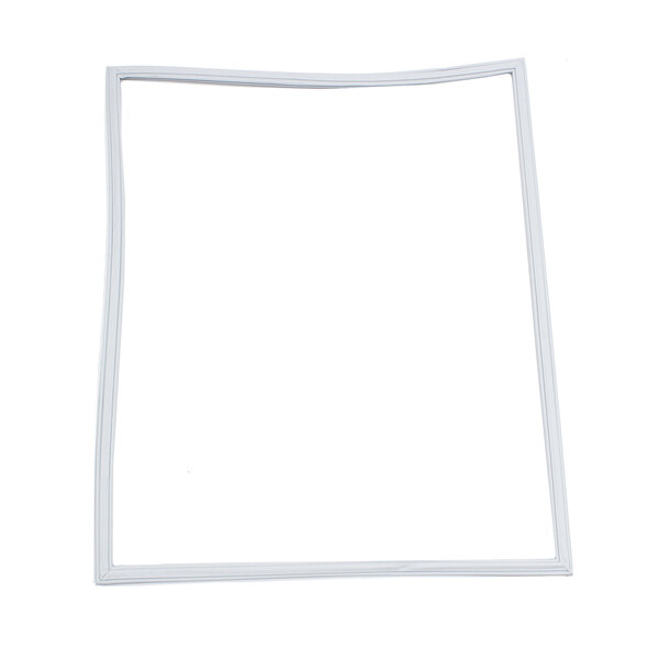 A white rectangular gasket with a curved edge.