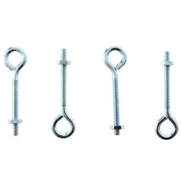 A group of Vollrath eye bolts on a white background.