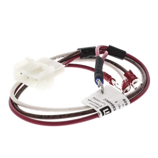 A red and white US Range switch harness with a red connector.