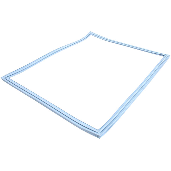 A white rectangular gasket with a blue border.
