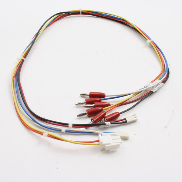 A Duke wire harness with multiple colorful wires and connectors.