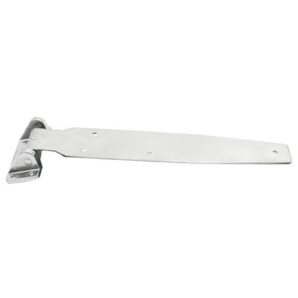 A silver Kason hinge with screws on a white background.