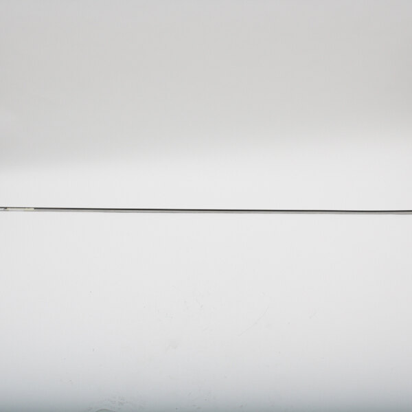 A long thin metal rod with a metal handle.