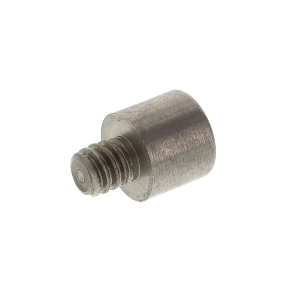 A small metal screw with a stud on it.