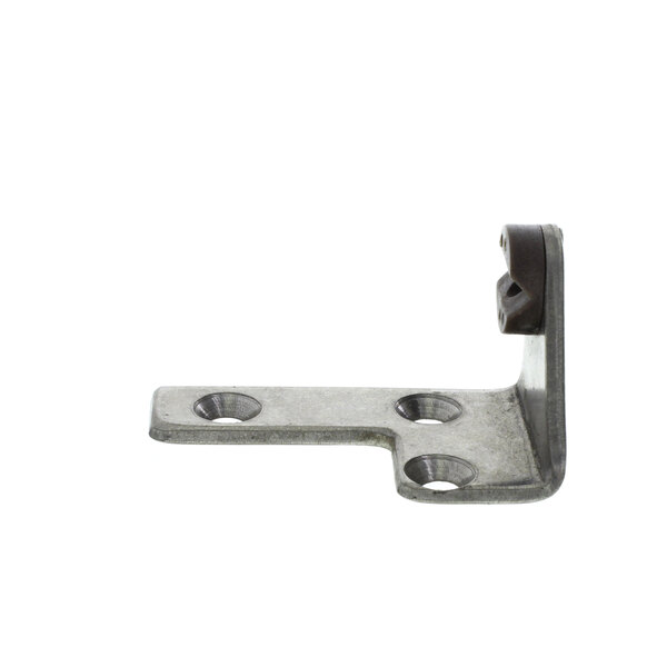 A Perlick right-hand metal hinge corner with two holes.