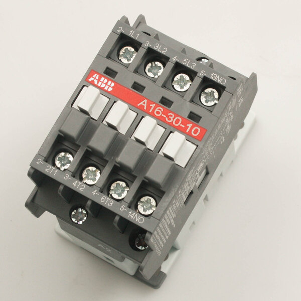 A grey and white Univex contactor.
