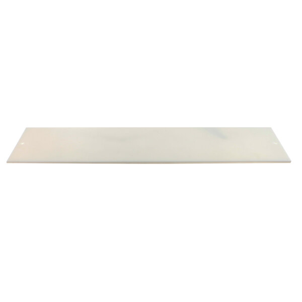 A white rectangular polyethylene board with a black border.
