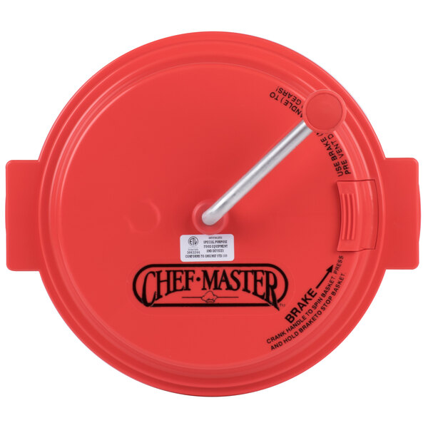 Chef Master 2.5 Gallon Plastic Salad Spinner / Dryer with Brake