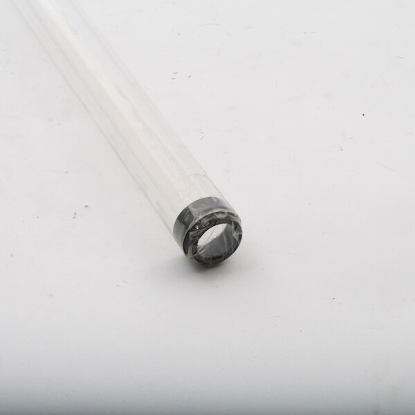 A clear tube with a clear cap.