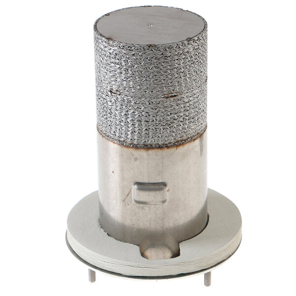 A metal Rational burner stem generator with a round metal cap.