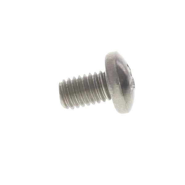 A close-up of an APW Wyott screw on a white background.