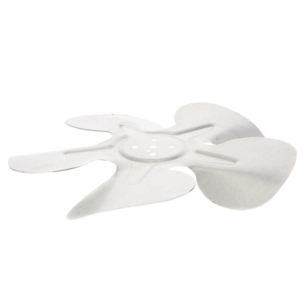 A white plastic fan blade for a Structural Concepts fan motor.