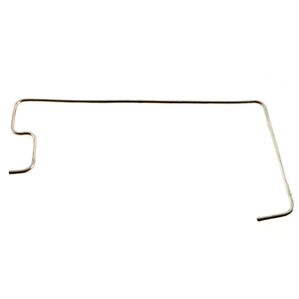 A metal wire on a white background.