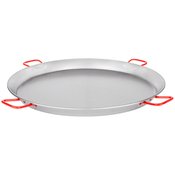 Matfer Bourgeat 071052 35 1/2" Polished Steel Paella Pan