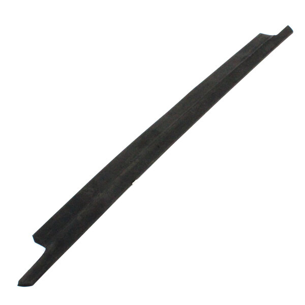 A black rubber strip with a white background on a Stero Track Sdra Cross Bar Support.