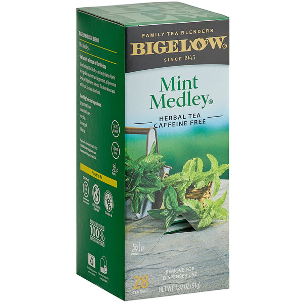 Bigelow Mint Medley Herbal Tea Bags 28/Box