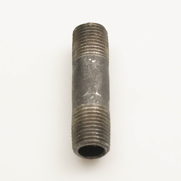 A close-up of a Frymaster metal pipe with a screw on the end.