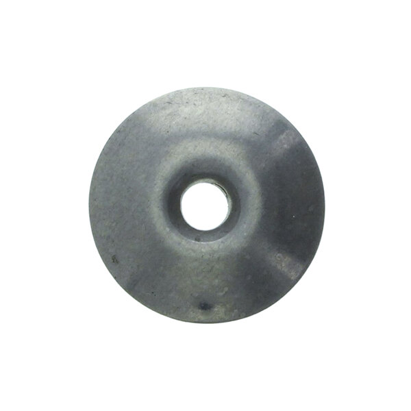 A round metal Globe A106 washer with a hole in the middle.