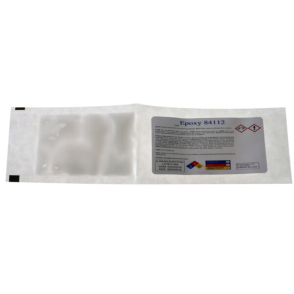 A white plastic bag with a label for a Manitowoc Ice repair kit.