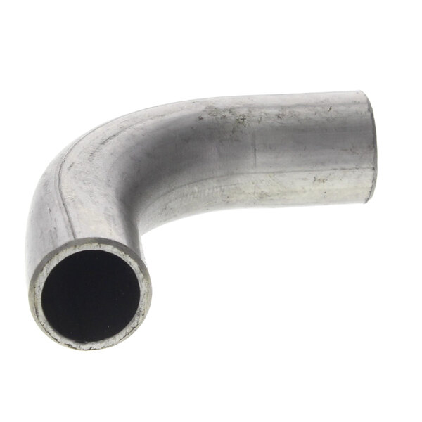 A close-up of an Alto-Shaam metal elbow pipe.