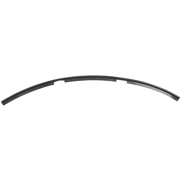 A black curved gasket for Accutemp steam equipment.