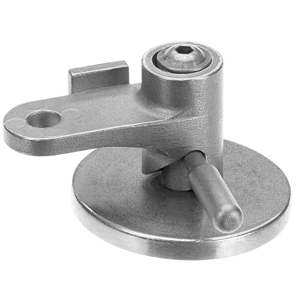 A Stero Quick Release Manifold Assembly metal clamp with a screw on top.