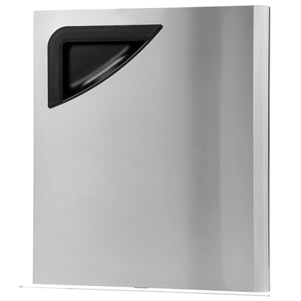 The right door for a Turbo Air refrigeration unit with a black handle and trim.