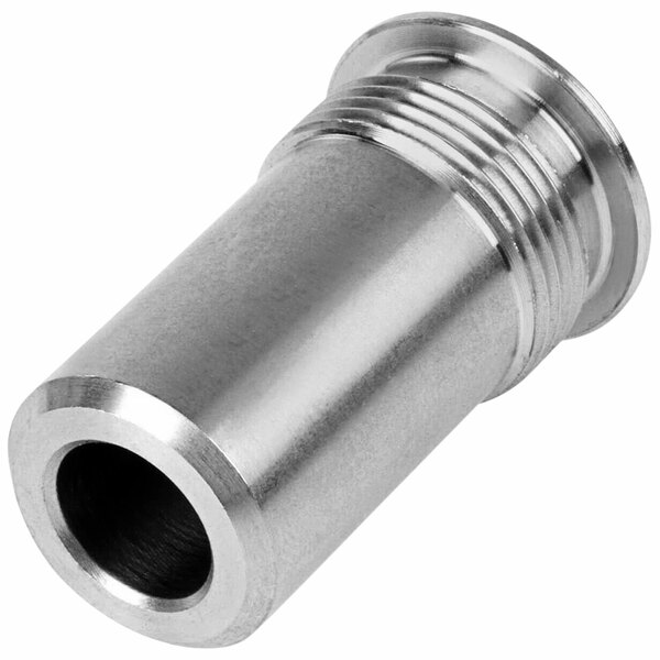 A silver metal Robot Coupe Safety Rod Bolt with a threaded end.