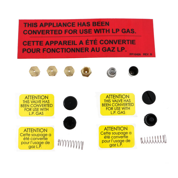 Pitco LP gas valve conversion kit for a fryer.