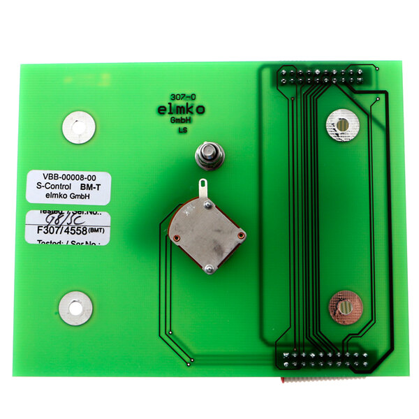 A green Alto-Shaam temperature board with black and silver components.