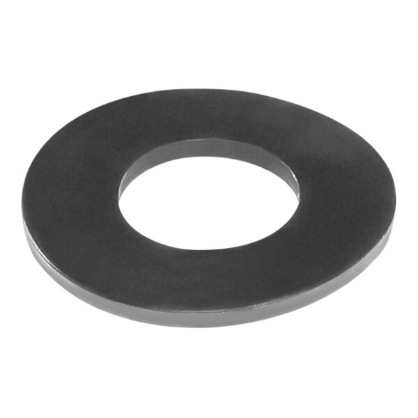 A black round sealing ring with a hole in it.
